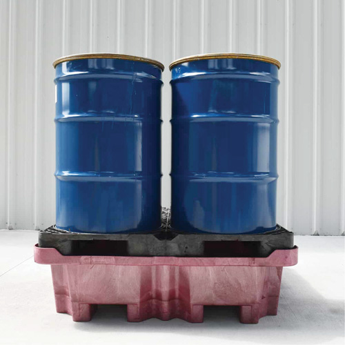 Palette de d&eacute;versement Ultra-Spill King, 4 barils, Capacit&eacute; de d&eacute;versement 85 gal. US, 51" x 51" x 17,5" GTA Hardware Inc