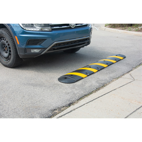 Speed Bump Kit, Rubber, 4' L x 11" W x 2" H GTA Hardware Inc