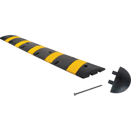 Ensemble de bosse de d&eacute;c&eacute;l&eacute;ration, Caoutchouc, 6' lo x 11" la x 2" h GTA Hardware Inc