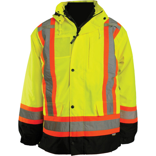 7-in-1 Jacket, Polyester, High Visibility Orange, Small GTA Hardware Inc