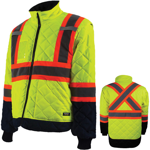 Freezer Jacket, Polyester, High Visibility Orange, Large GTA Hardware Inc