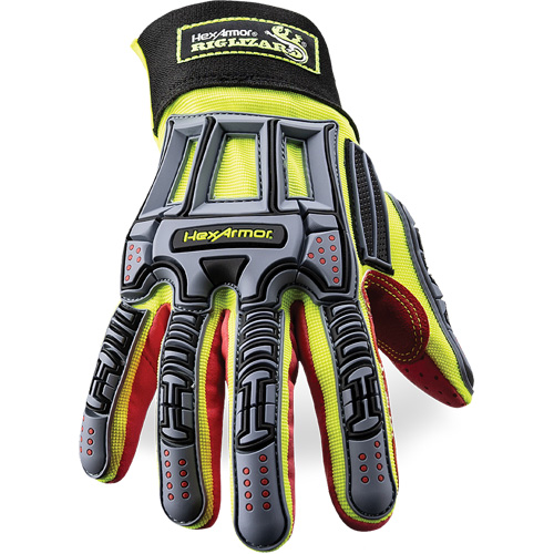 Gants r&eacute;sistants aux coupures Rig Lizard 2028X, 6/T-petit, Paume en Synth&eacute;tique/PEHP, Poignet &eacute;lastique/Boucle et crochet GTA Hardware Inc