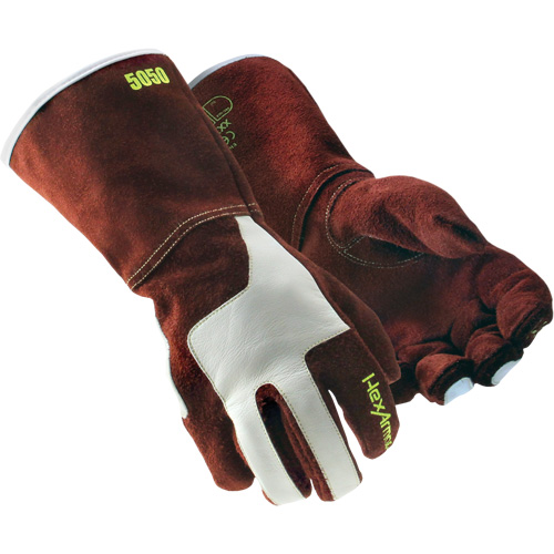 HeatArmor&reg; 5050 Welding Gloves, Split Cowhide, Size Small/7 GTA Hardware Inc