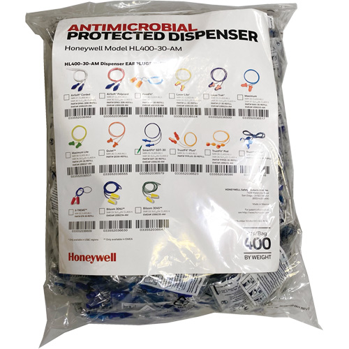 SDT-30 Earplugs Refill for HL400 Dispenser, Bulk - Polybag, Corded GTA Hardware Inc