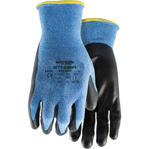 359 Stealth Stinger Cut Resistant Gloves, Size X-Small, 15 Gauge, Polyurethane Coated, Glass Fibre/Nylon/Spandex Shell, ASTM ANSI Level A2/EN 388 Level B GTA Hardware Inc