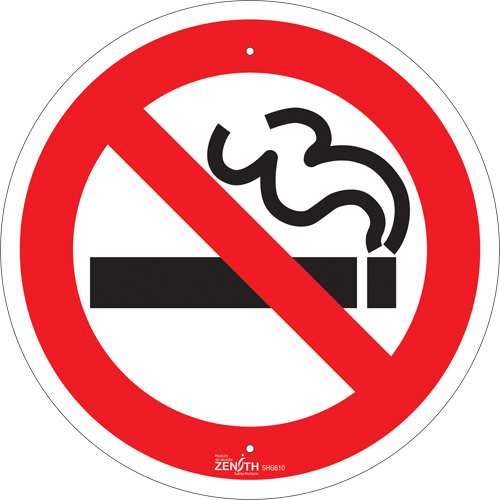 No Smoking CSA Standard Safety Sign, 12" x 12", Aluminum, Pictogram GTA Hardware Inc