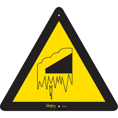 Falling Snow/Ice CSA Standard Safety Sign, 12" x 12", Aluminum, Pictogram GTA Hardware Inc
