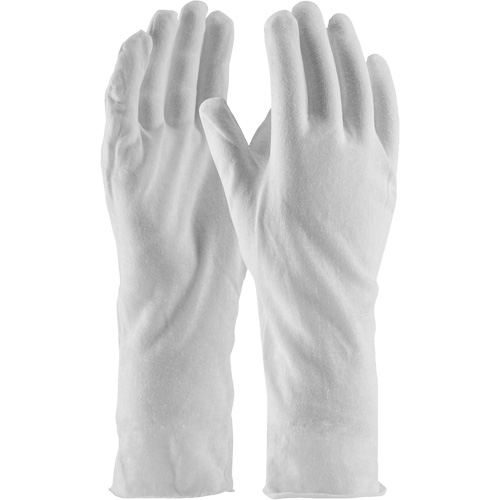 CleanTeam&reg; Premium Inspection Gloves, Cotton, Unhemmed Cuff, One Size GTA Hardware Inc