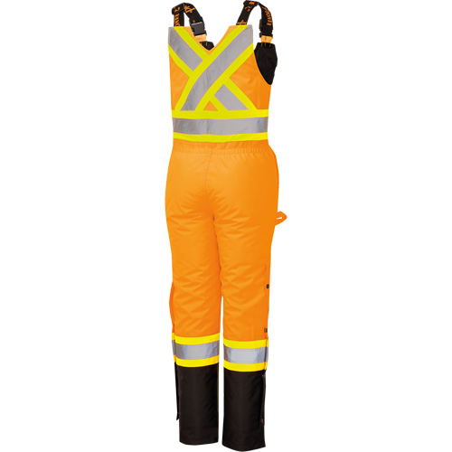 5040BBW Combinaison de s&eacute;curit&eacute; imperm&eacute;able haute visibilit&eacute; pour femmes, Polyester, T-petit, Noir/Orange haute visibilit&eacute; GTA Hardware Inc