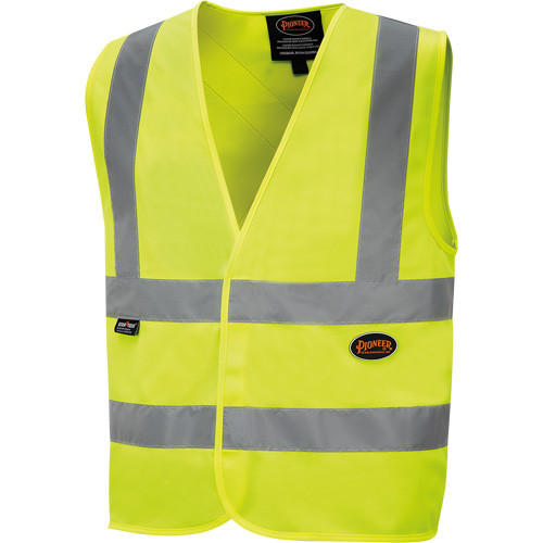 6886 High-Visibility Tricot Safety Vest, High Visibility Lime-Yellow, Small, Polyester GTA Hardware Inc