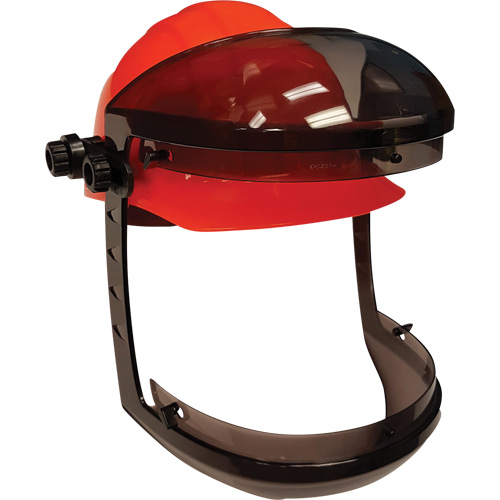Visi&egrave;re Facetech avec attache pour casques de s&eacute;curit&eacute; &agrave; fentes, Suspension Rochet GTA Hardware Inc