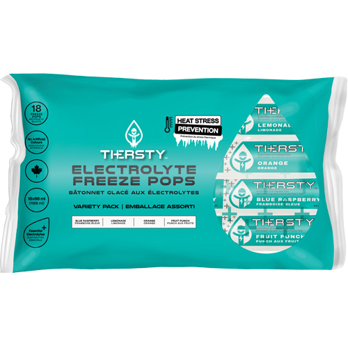 Hydration Drink Freeze Pops, Frozen, Mixed Flavours GTA Hardware Inc
