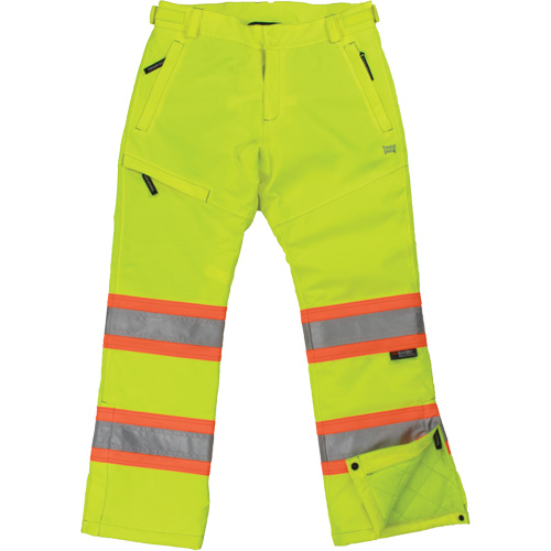 Womens Insulated Flex Safety Pant, Polyester, X-Small, High Visibility Lime-Yellow GTA Hardware Inc