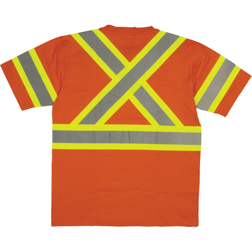 Chemise de s&eacute;curit&eacute; &agrave; manches courtes, Coton, T-petit, Orange haute visibilit&eacute; GTA Hardware Inc
