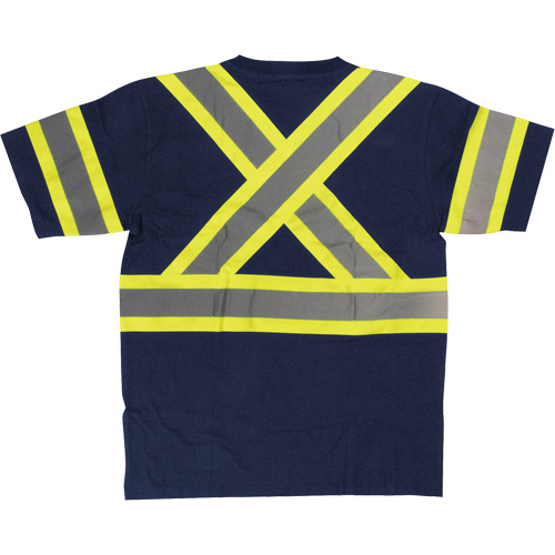 Chemise de s&eacute;curit&eacute; &agrave; manches courtes, Coton, T-petit, Bleu marin GTA Hardware Inc
