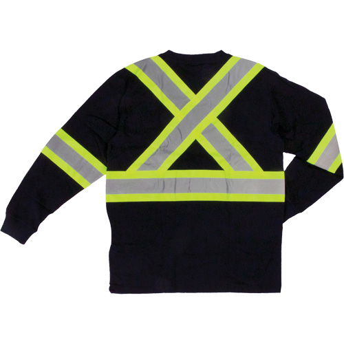 T-shirt de s&eacute;curit&eacute; &agrave; manches longues, Coton, T-petit, Noir GTA Hardware Inc