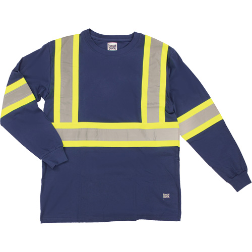 T-shirt de s&eacute;curit&eacute; &agrave; manches longues, Coton, T-petit, Bleu marin GTA Hardware Inc