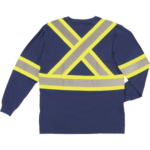 T-shirt de s&eacute;curit&eacute; &agrave; manches longues, Coton, T-petit, Bleu marin GTA Hardware Inc