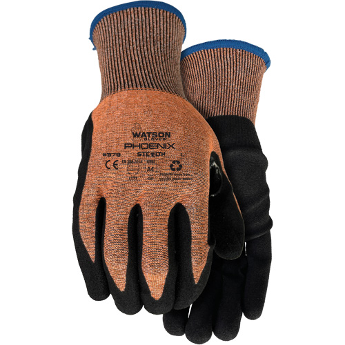 Stealth Phoenix Cut-Resistant Gloves, Size X-Small, 18 Gauge, Nitrile Coated, HPPE/Polyester Shell, ASTM ANSI Level A4 GTA Hardware Inc