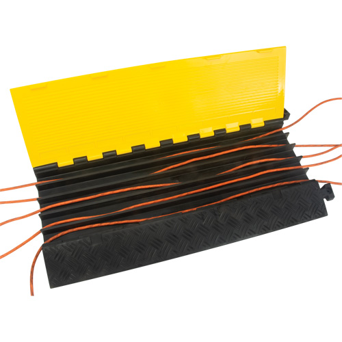 Polyurethane Cable Protector, 5 Channels, 35.43" L x 19.69" W x 2" H GTA Hardware Inc