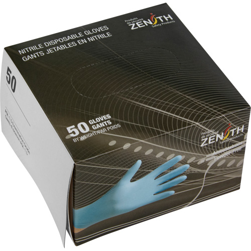 Emballages de gants jetables pour machine distributrice, Petit, Nitrile, 4,5 mils, Sans poudre, Bleu, Classe 2 GTA Hardware Inc