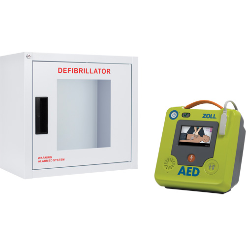 AED 3 AED & Wall Cabinet Kit, Semi-Automatic, English, Class 4 GTA Hardware Inc