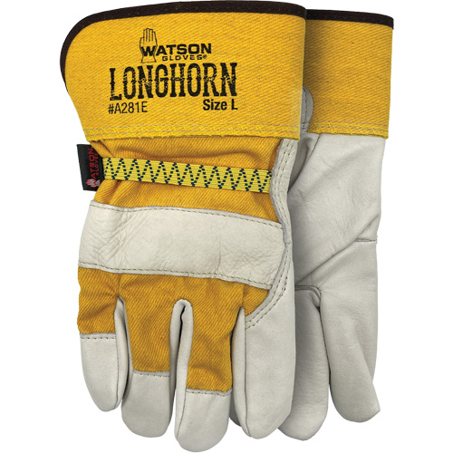 Gants Longhorn, Grand, Paume en Cuir fleur de vache GTA Hardware Inc