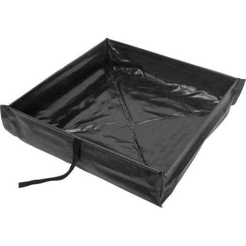 Berme de confinement des d&eacute;versements repliable &agrave; rouler, Capacit&eacute; 15 gal. US, 2' la x 2' lo x 6" h GTA Hardware Inc