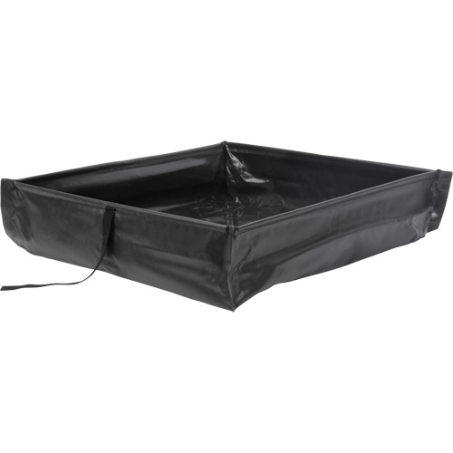 Berme de confinement des d&eacute;versements repliable &agrave; rouler, Capacit&eacute; 15 gal. US, 2' la x 2' lo x 6" h GTA Hardware Inc