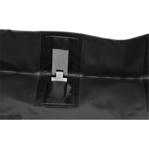 Collapsible Berm, 60 US gal. Capacity, 4' W x 4' L x 6" H, Snap-Up Bracket GTA Hardware Inc