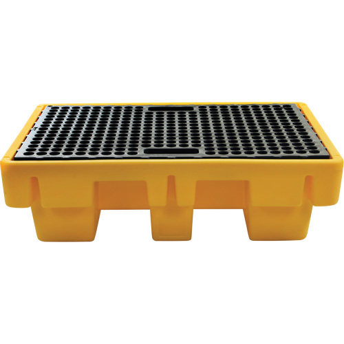 2-Drum Spill Pallet, 61 US gal. Spill Capacity, 51.5" x 36" x 15" GTA Hardware Inc