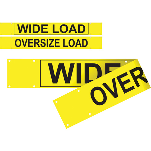 Banni&egrave;re wide load/oversized load &agrave; deux c&ocirc;t&eacute;s, Vinyle, 96" la x 12" h GTA Hardware Inc