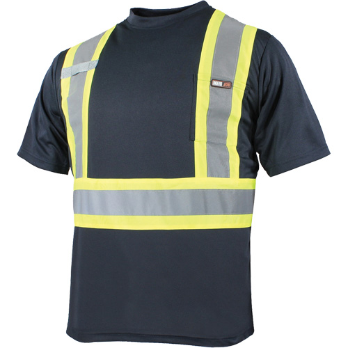 T-shirt &agrave; manches courtes et s&eacute;chage rapide, Polyester, Petit, Bleu marine GTA Hardware Inc