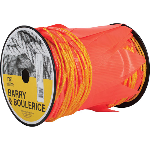 Ligne d'avertissement avec fanions, 328' lo, Orange GTA Hardware Inc