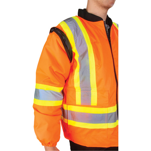 Waterproof 7-in-1 Winter Parka, High Visibility Orange, X-Large GTA Hardware Inc