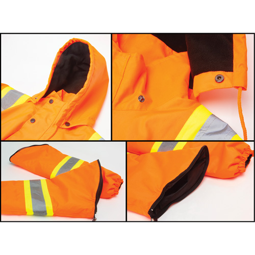 Waterproof 7-in-1 Winter Parka, High Visibility Orange, X-Large GTA Hardware Inc