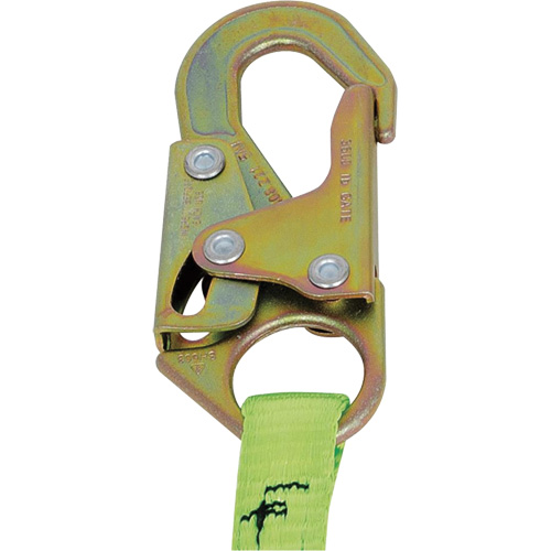 SA-5405-4 Shock Absorbing Lanyard, 4', Snap Hook Center, Snap Hook Leg Ends, Polyester GTA Hardware Inc