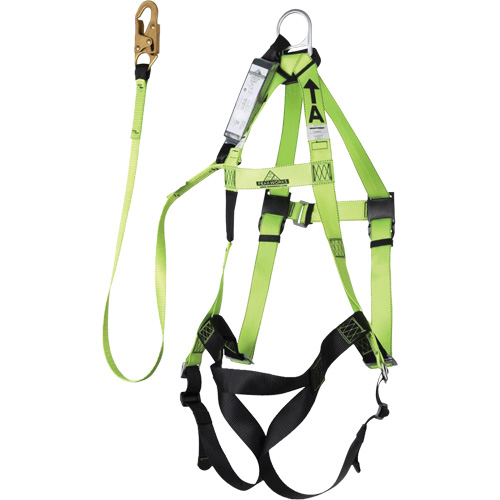 FBH-10000A6440-4 Harnais & longe classe A de 4' avec capacit&eacute; de 350 lb, Combinaison harnais/longe GTA Hardware Inc