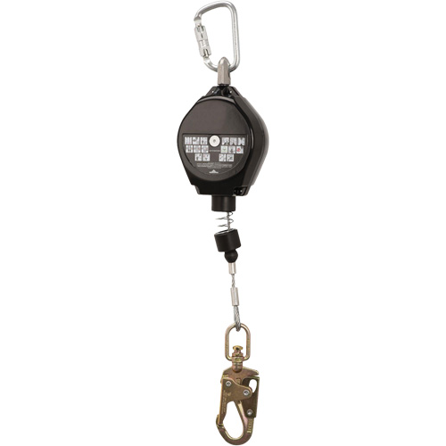 SRL-73302-20LE Cordage de s&eacute;curit&eacute; autor&eacute;tractable, 20', Acier galvanis&eacute;, Pivotant GTA Hardware Inc