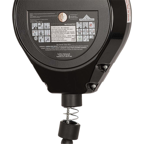 SRL-73302-60LE Cordage de s&eacute;curit&eacute; autor&eacute;tractable, 60', Acier galvanis&eacute;, Pivotant GTA Hardware Inc