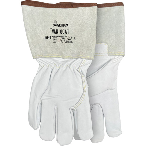 549 Van Goat Arc Rated Cut-Resistant Gloves, Size Medium, Cutshield/Para-Aramid/Polyester/Stainless Steel/Goatskin Shell, ASTM ANSI Level A6/EN 388 Level F GTA Hardware Inc