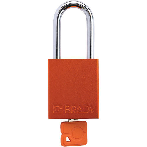 Cadenas de verrouillage de s&eacute;curit&eacute; Velocity Plus, Orange, Cl&eacute;s identiques, Aluminium, Largeur de 1-1/2" GTA Hardware Inc