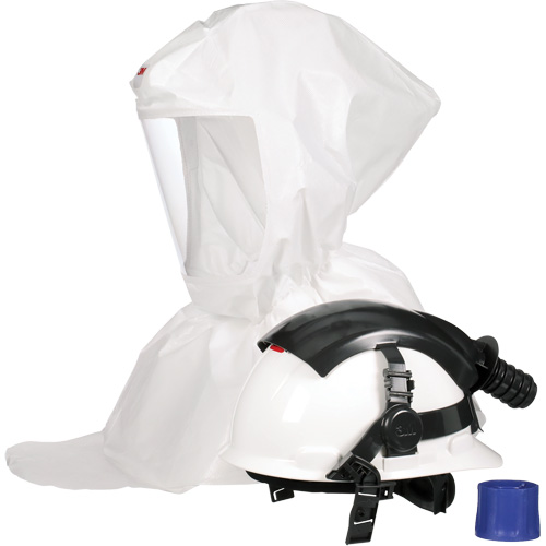 Cagoule pour peintre Versaflo s&eacute;rie S S-767 avec voile interne et casque, Standard, Casque rigide, Bavette Simple GTA Hardware Inc