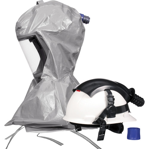 Cagoule Versaflo s&eacute;rie S S-867 avec voile interne &agrave; coutures scell&eacute;es et casque, Standard, Casque rigide, Bavette Simple GTA Hardware Inc