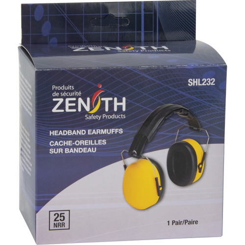 Passive Ear Muffs, Headband, 25 NRR dB GTA Hardware Inc
