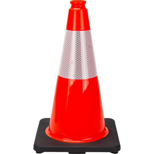 Premium Traffic Cone, 18", Orange, 6" Reflective Collar(s) GTA Hardware Inc