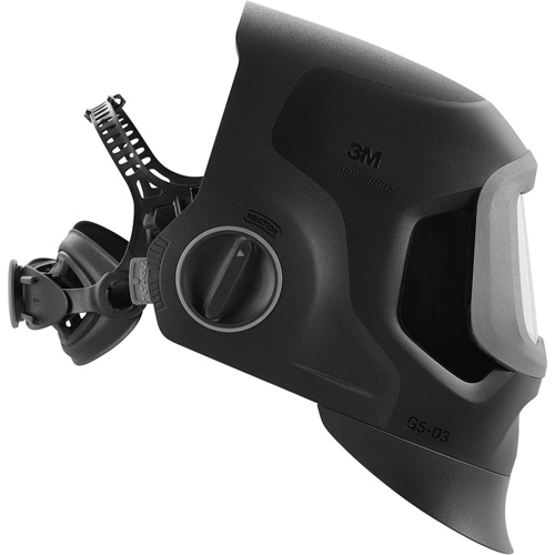 Speedglas G5-03 Pro Black Fixed Front Welding Helmet, 2.8" L x 4.3" W View Area, 2.5/5/8-13 Shade Range, Black GTA Hardware Inc