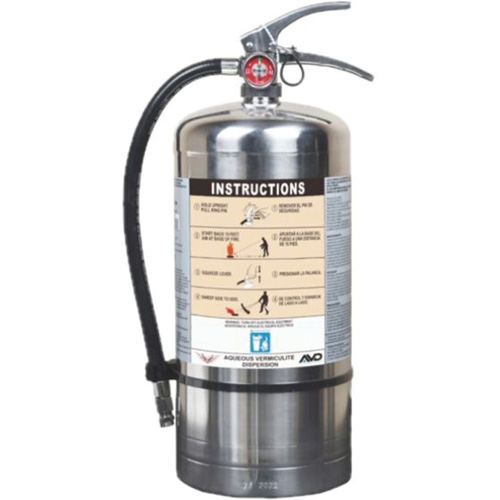 Extincteur pour la protection contre l'incendie de pile Lithium-ion, AVD, Capacit&eacute; 6 L GTA Hardware Inc
