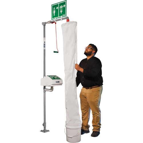Safety Shower Test Kit with Bucket & Shower Sock GTA Hardware Inc