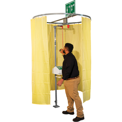 Rideau de s&eacute;curit&eacute; pour douche mont&eacute; sur tube GTA Hardware Inc